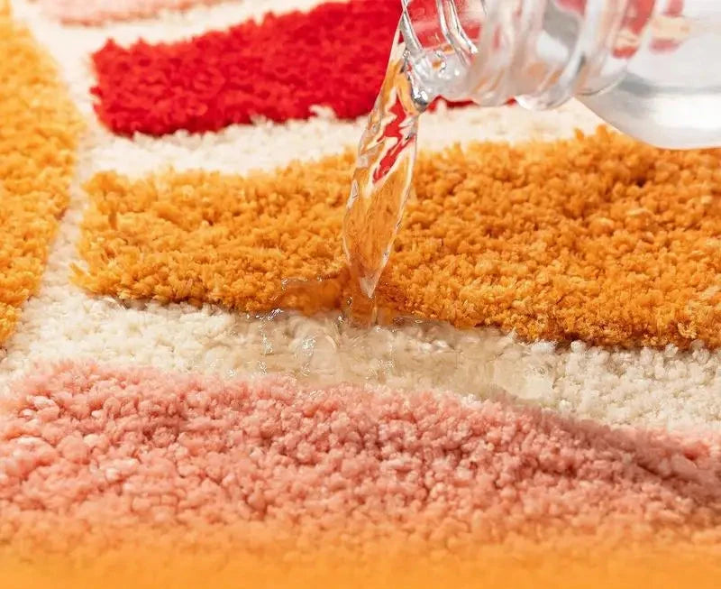 Tapis de bain forme demi-lune confort épais – Image 3