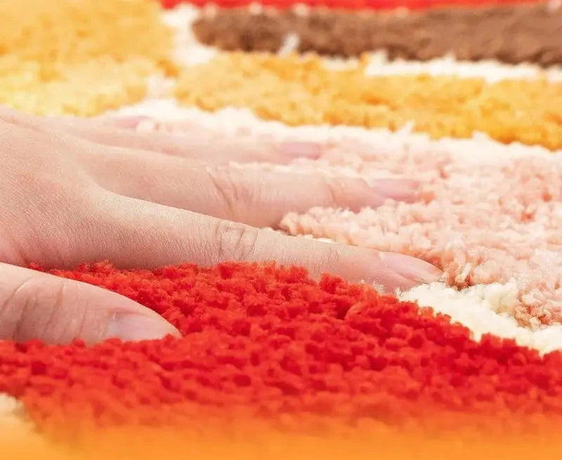 Tapis de bain forme demi-lune confort épais – Image 2