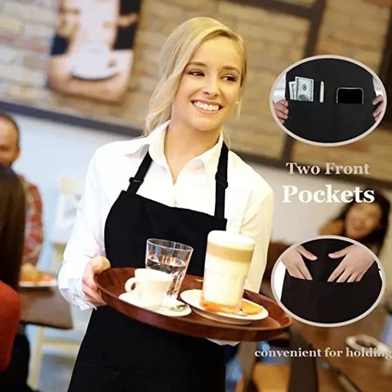 Tablier ajustable et résistant à l'huile avec poche pour cuisine et barbecue – Image 7