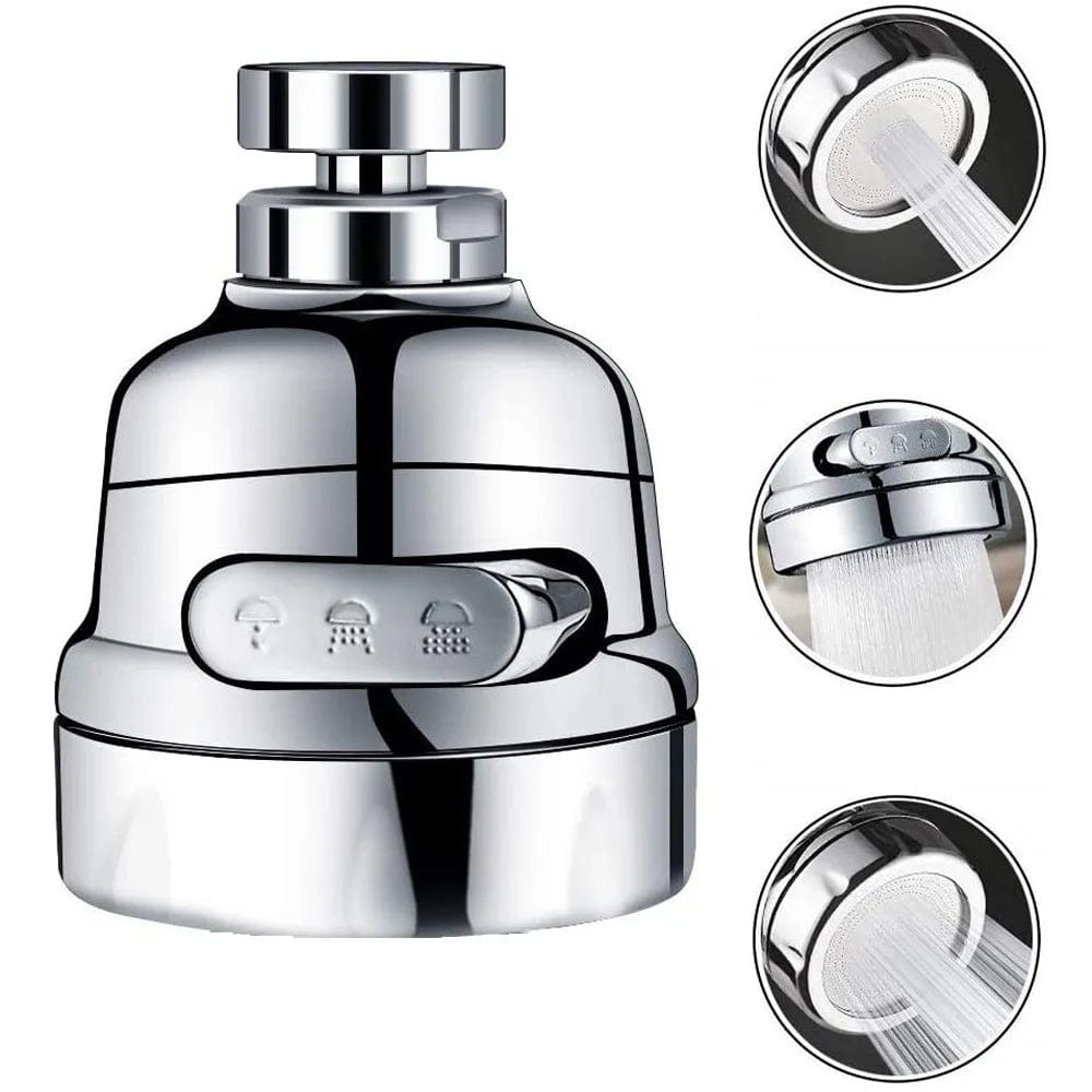 Accessoire de salle de bain : aérateur pivotant pour robinet - économiseur d'eau - diffuseur – Image 2