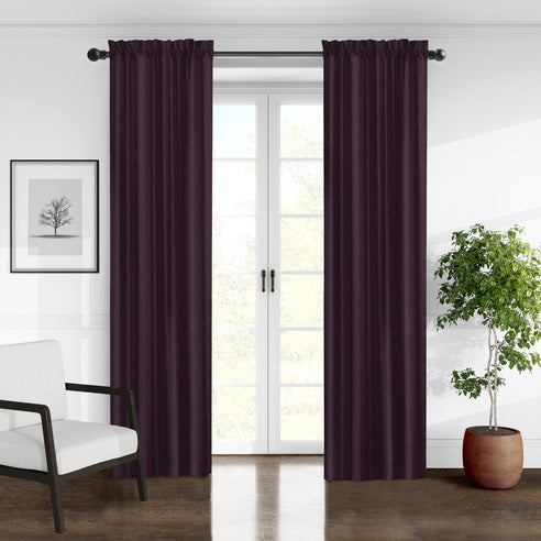 Couvre lit Elsie aubergine - fabriqué au Canada par Colcha Linens – Image 2