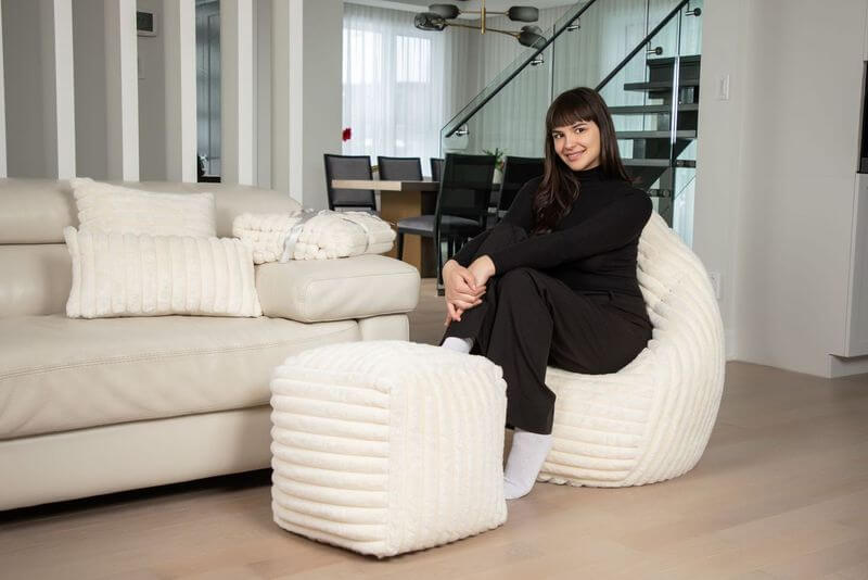 Couvre lit Raya blanc – Image 3