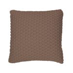 Couvre-lit tricoté Basket brun - Brunelli