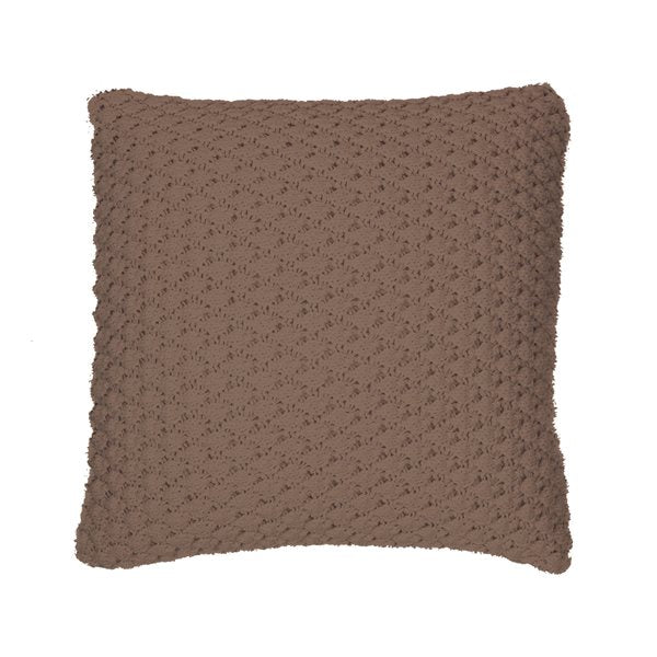 Couvre-lit tricoté Basket brun - Brunelli