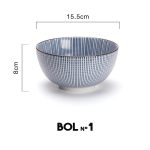 Bol japonais n°1 (avec motifs bleus)