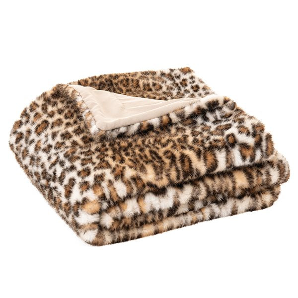 Couvre-lit fausse fourrure motif Cheetah par Brunelli - Livraison prévue printemps 2025