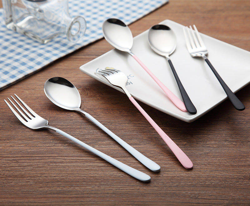 Vaisselle - Ensemble couverts scandinaves cuillère et fourchette en inox – Image 4
