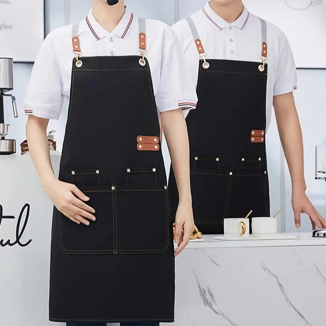 Tablier imperméable avec poche et bretelles réglables pour barbecue – Image 8