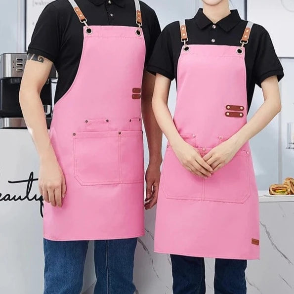 Tablier imperméable avec poche et bretelles réglables pour barbecue – Image 9
