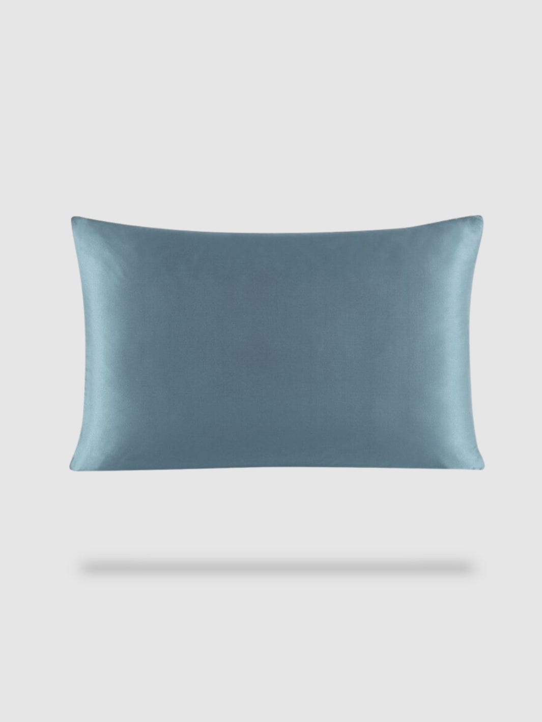 housse de coussin soie de murier 50x70 - Bleu océan