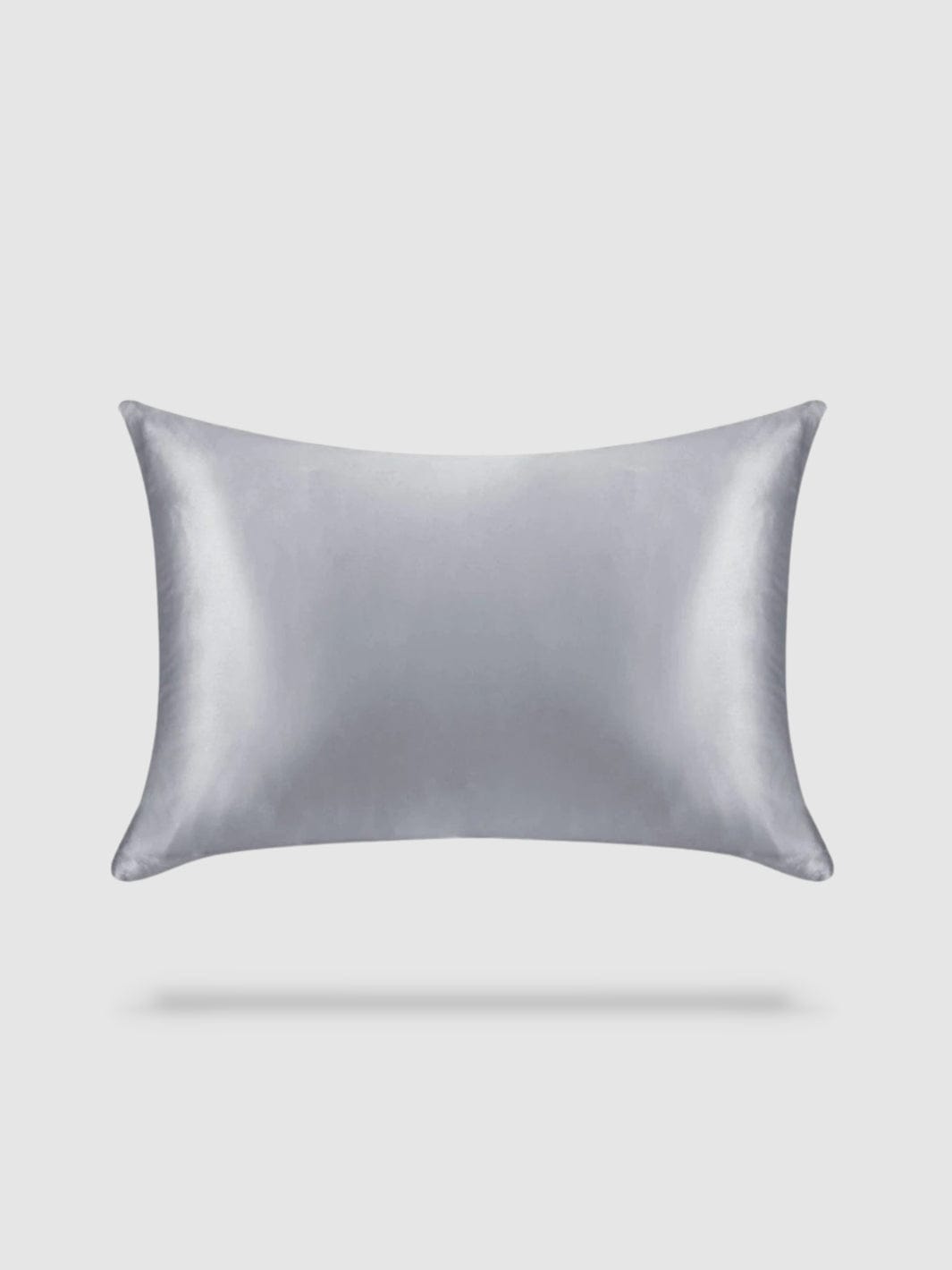 housse de coussin soie de murier 50x70 - Gris argent