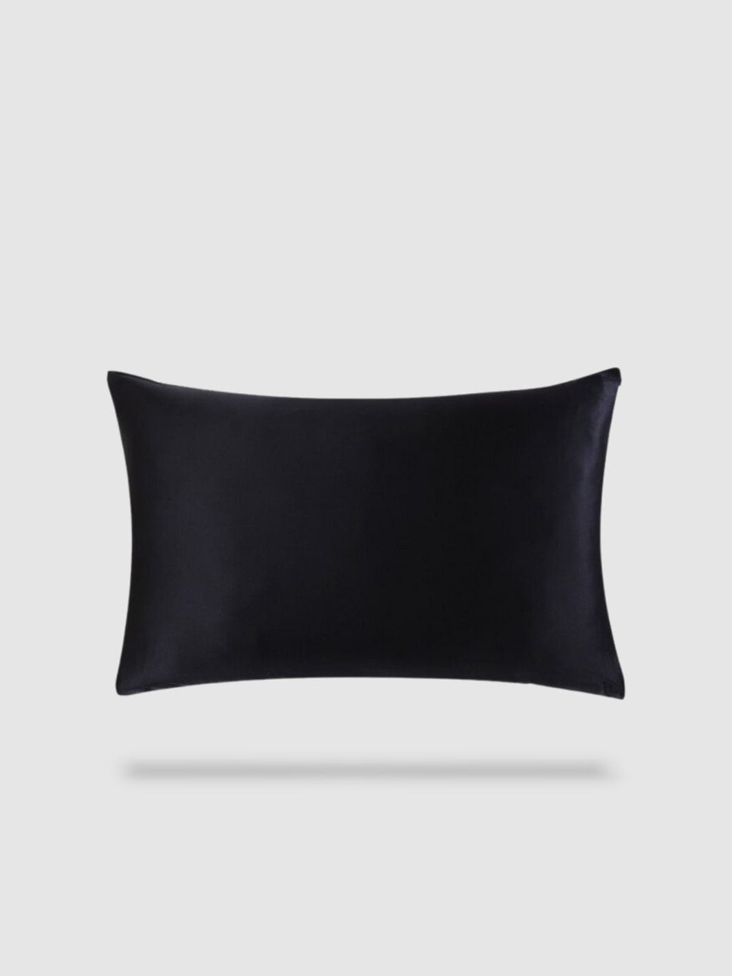 housse de coussin soie de murier 50x70 - Noir