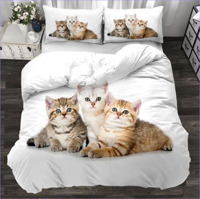 Housse de Couette 3 Chatons - couettedouillette