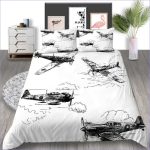 Housse de couette jeunesse aviateur rétro