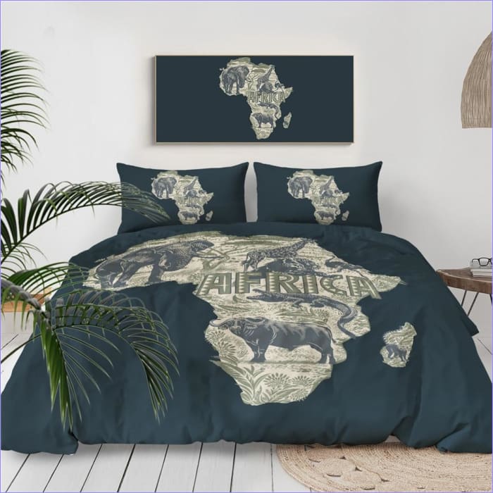 Housse de Couette Afrique 220x240 - couettedouillette