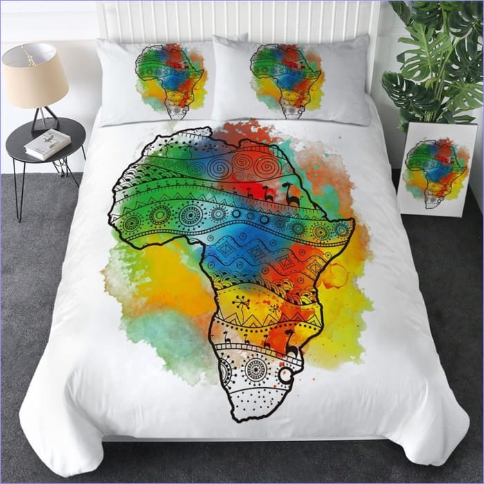 Housse de Couette Afrique Multicolore - couettedouillette