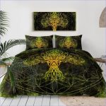 Housse de couette motif arbre de vie