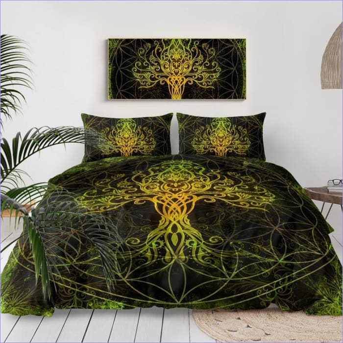 Housse de couette motif arbre de vie