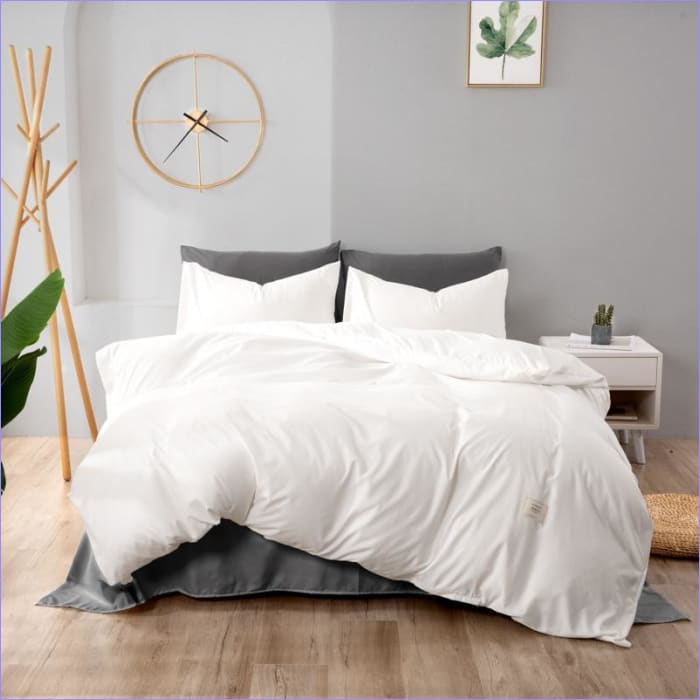 Housse de Couette Blanche 140x200 - couettedouillette
