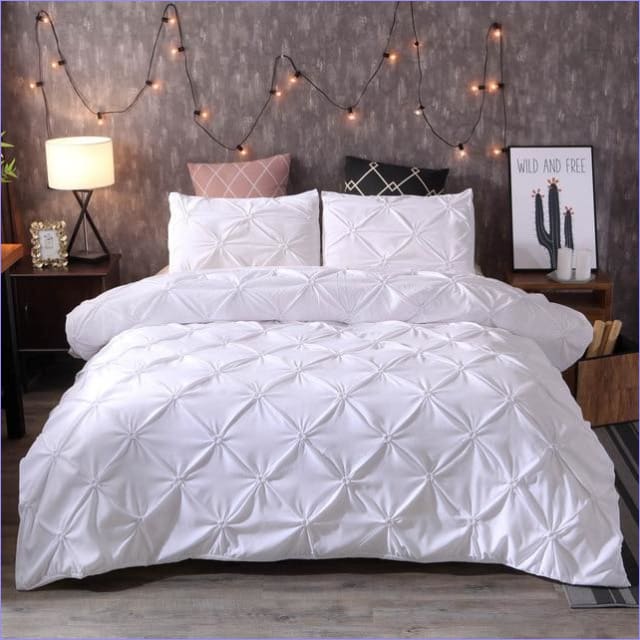 Housse de Couette Blanche Unie - couettedouillette