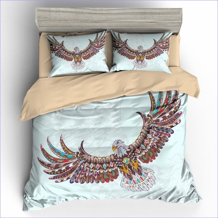 Housse de couette style bohème motif aigle