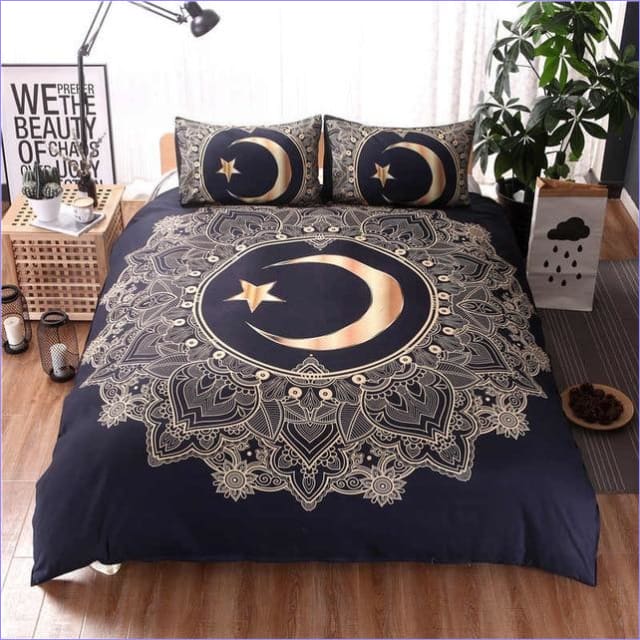 Housse de Couette Bohème Croissant de Lune -