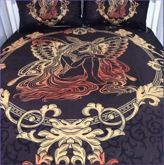Housse de couette style bohème avec fée dorée – Image 3