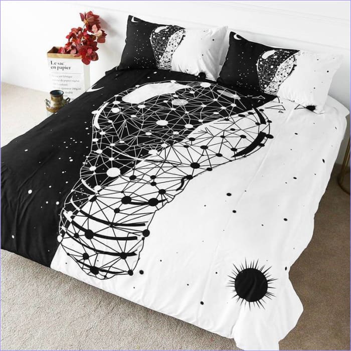 Housse de couette Bohème avec motif constellation
