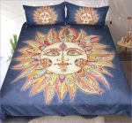 Housse de couette style bohème avec motif solaire