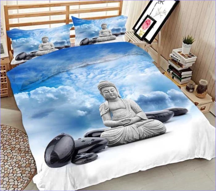 Housse de Couette Bouddha 220x240 - couettedouillette