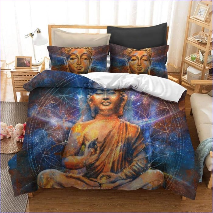 Housse de Couette Bouddha Galaxie - couettedouillette