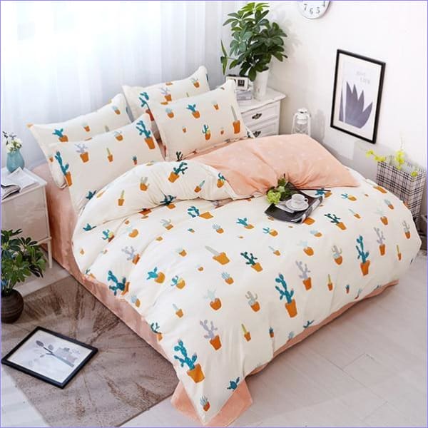Housse de Couette Cactus en pot - couettedouillette