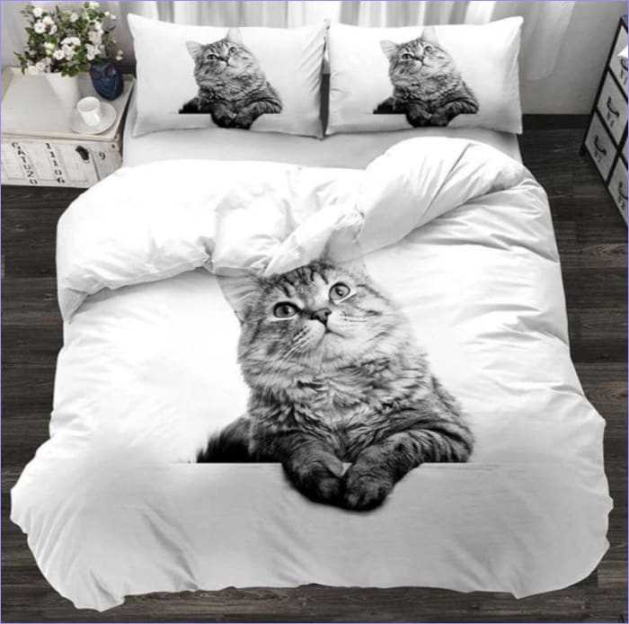 Housse de Couette Chat 140x200 - couettedouillette