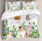 Housse de Couette Chat - Aquarelle - couettedouillette