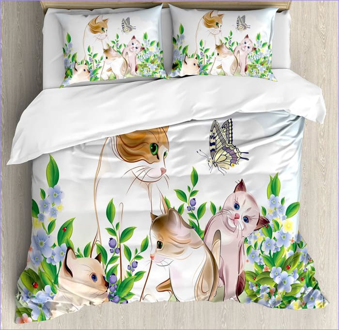Housse de Couette Chat - Aquarelle - couettedouillette