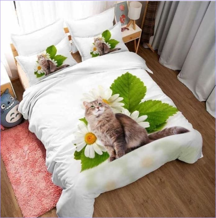 Housse de Couette Chat au naturel - couettedouillette