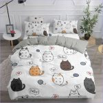 Housse de Couette Chat manga multiples - couettedouillette