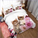 Housse de Couette Chat - Tournesols - couettedouillette