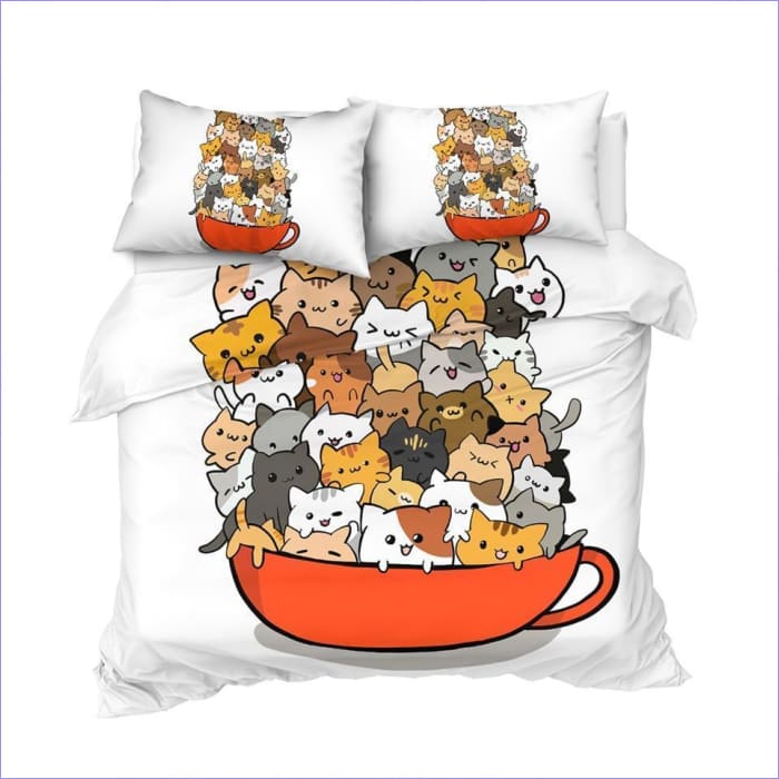 Housse de Couette Chaton 1 personne - couettedouillette