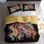 Housse de couette motif équestre bohémien