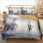 Housse de couette duo équin et canidé sauvage