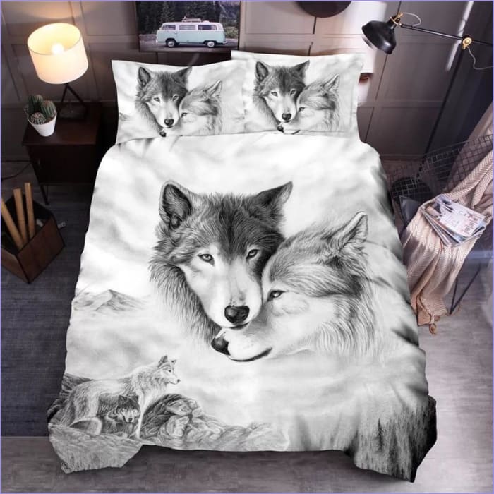 Housse de Couette Chien Loup - couettedouillette
