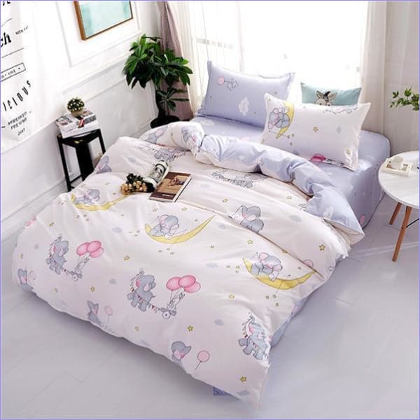 Housse de Couette Enfant Bébé Elephant - couettedouillette