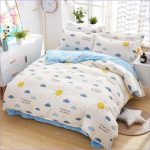Housse de Couette Enfant Soleil et Nuages - 