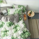 Housse de couette motif floral tropical