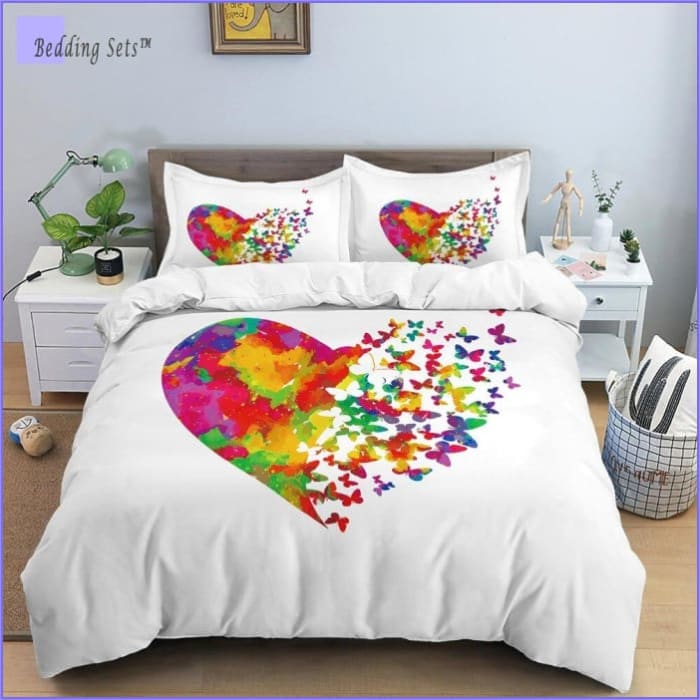 Housse de Couette Hippie - Coeur - couettedouillette