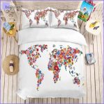 Housse de Couette Hippie - Mappemonde - couettedouillette