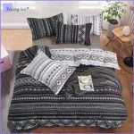 Housse de Couette Hippie - Noire et Blanche - 