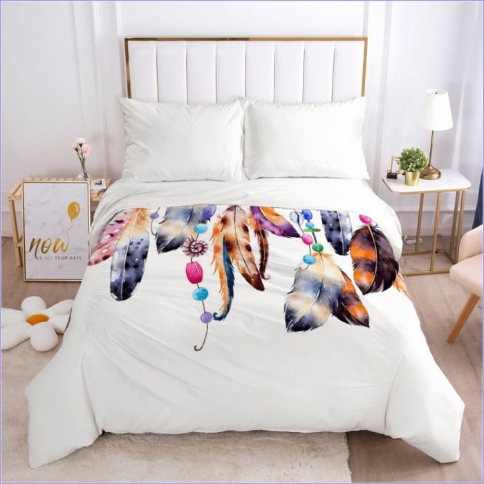 Housse de Couette imprimé Plume | Couettedouillette