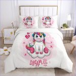 Housse de couette rêve licorne kawaii